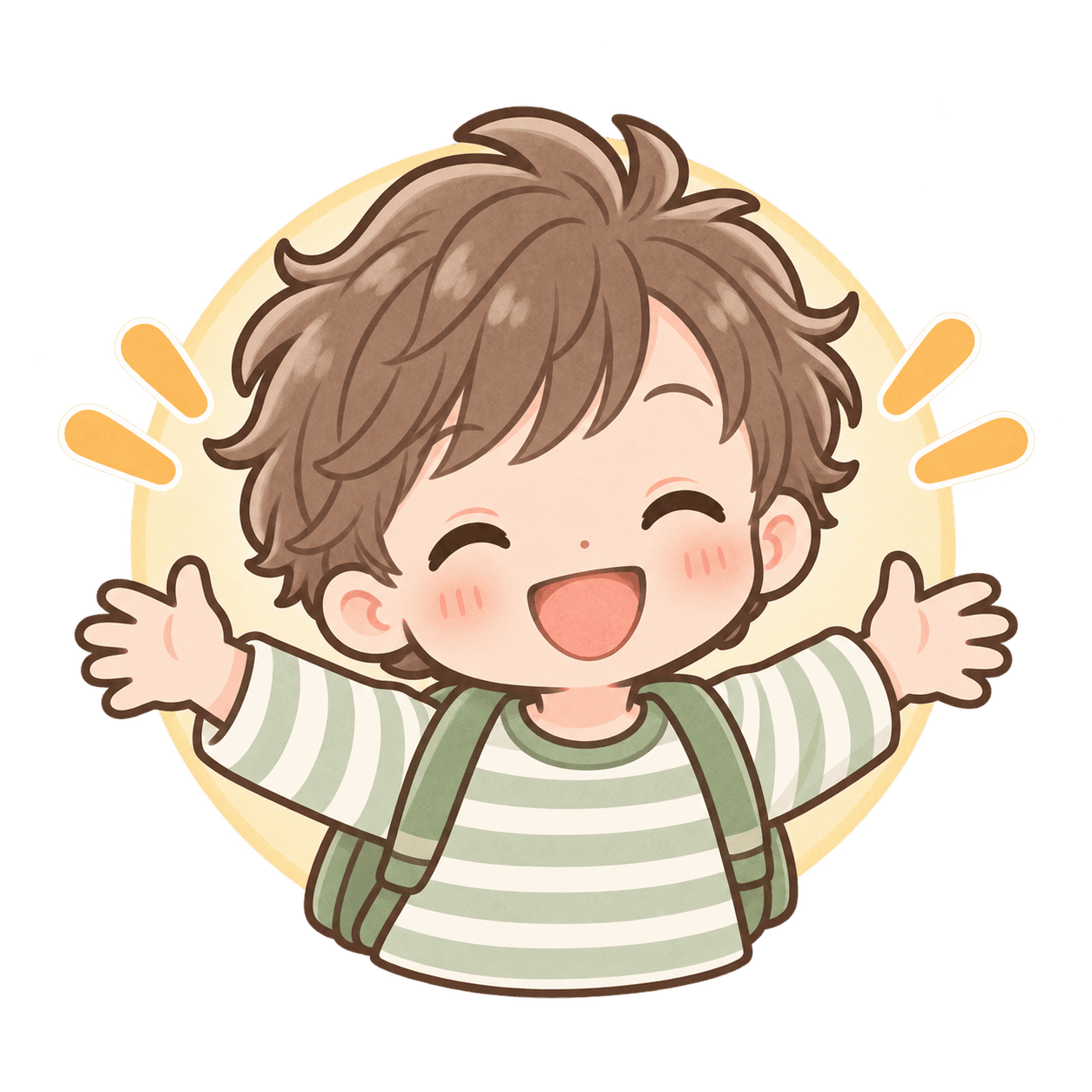 笑顔のお子さまのイラスト