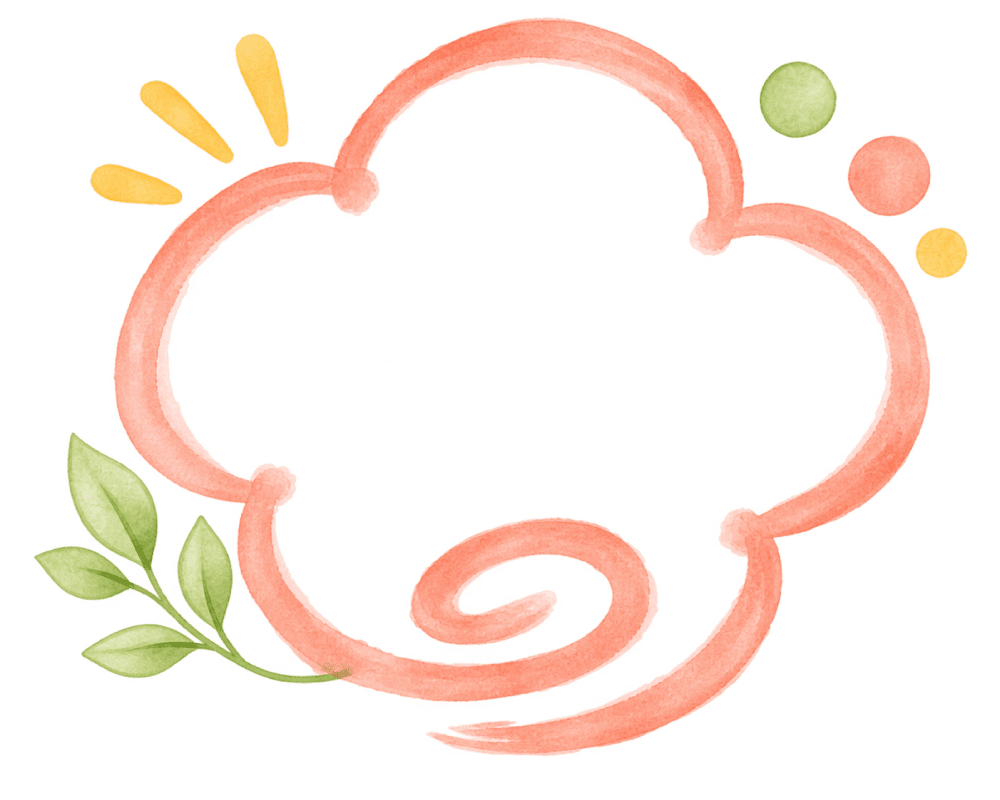 親子とはなまるのイラスト