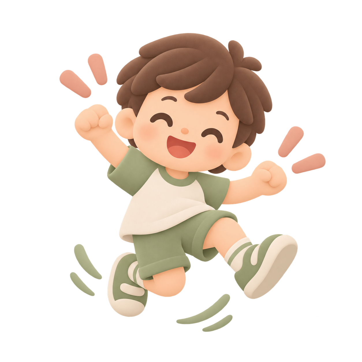 子どもが元気に身体を動かして遊ぶ様子