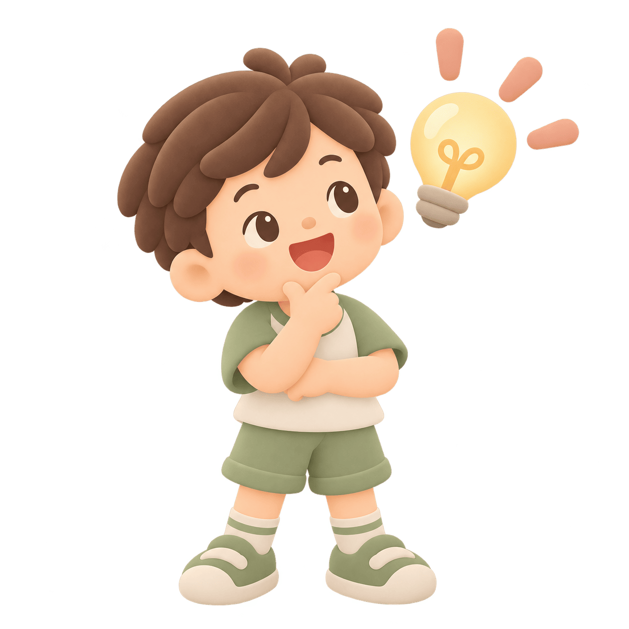 自分で考える子どものイラスト