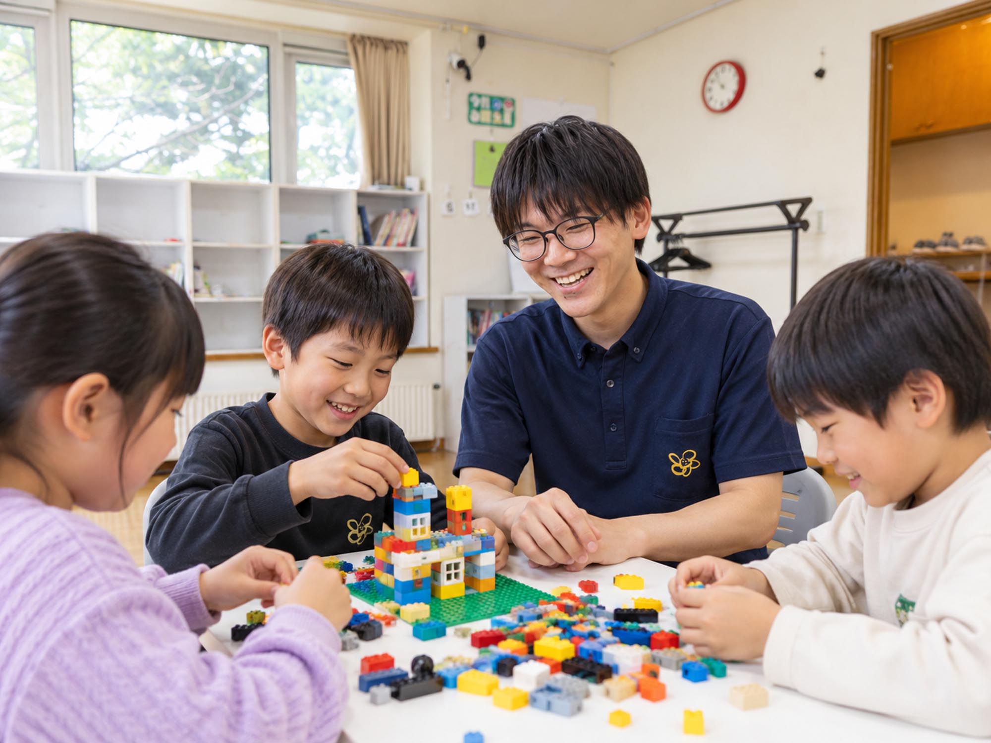 はなまる北ポロで子どもたちが一緒に活動している様子